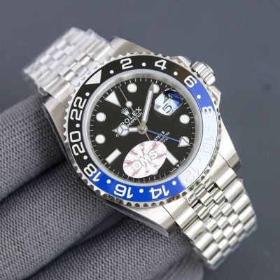 ROLEX GMT 904L Steel 40MM 3186/3285 Movement Black Watch